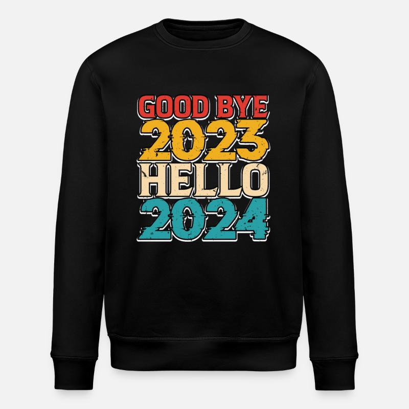 Hello 2024 - Stanley/Stella ROLLER Unisex Organic Sweatshirt - black