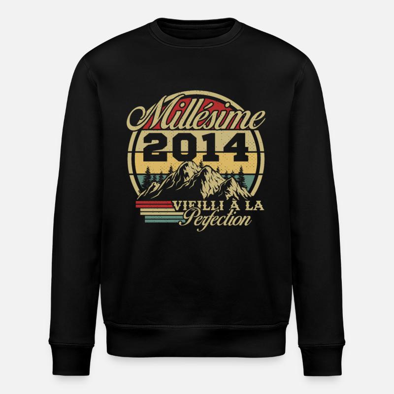 Millésime 2014 - Sweat bio ROLLER Stanley/Stella Unisexe - noir