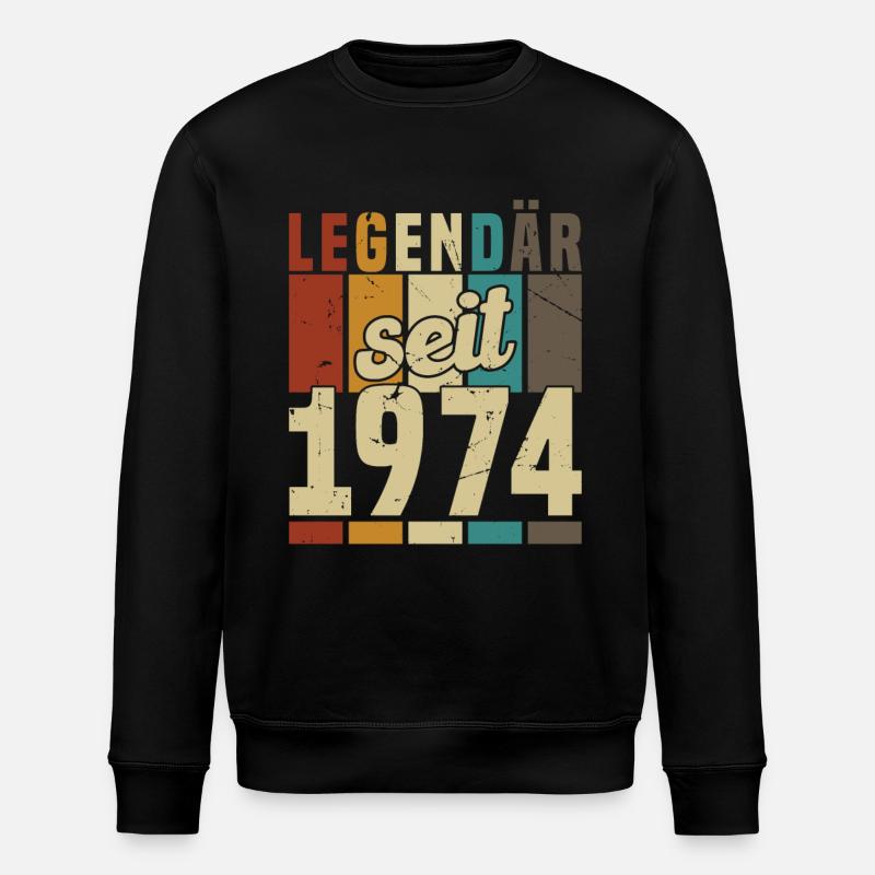 Legendär seit 1974 - Stanley/Stella Unisex Bio-Sweatshirt ROLLER - Schwarz