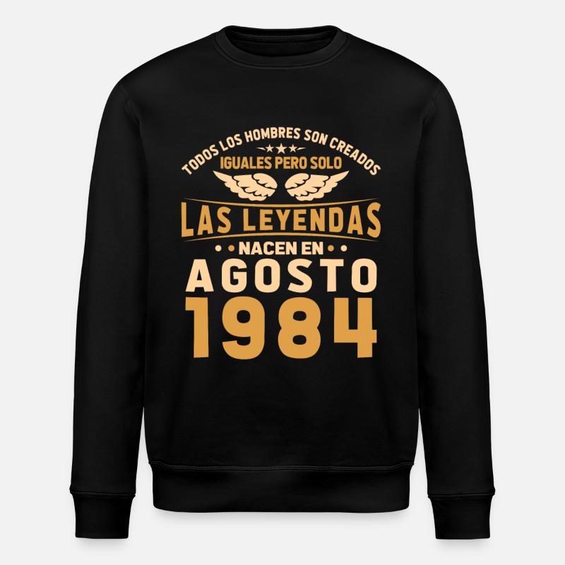 Les Légendes Août 1984 - Sweat bio ROLLER Stanley/Stella Unisexe - noir