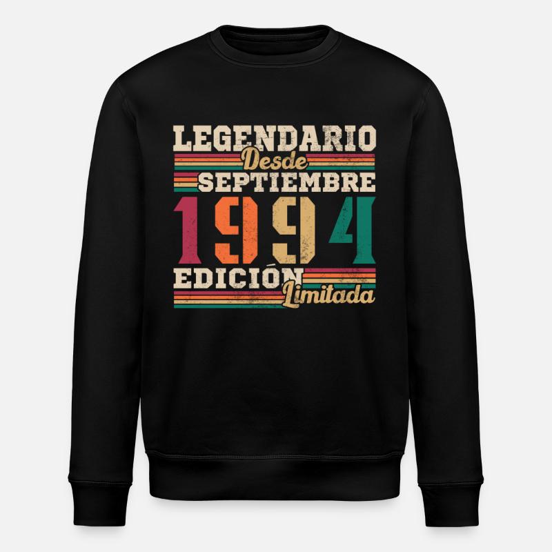 Legendary since 1994 September - Stanley/Stella ROLLER Unisex Organic Sweatshirt - black
