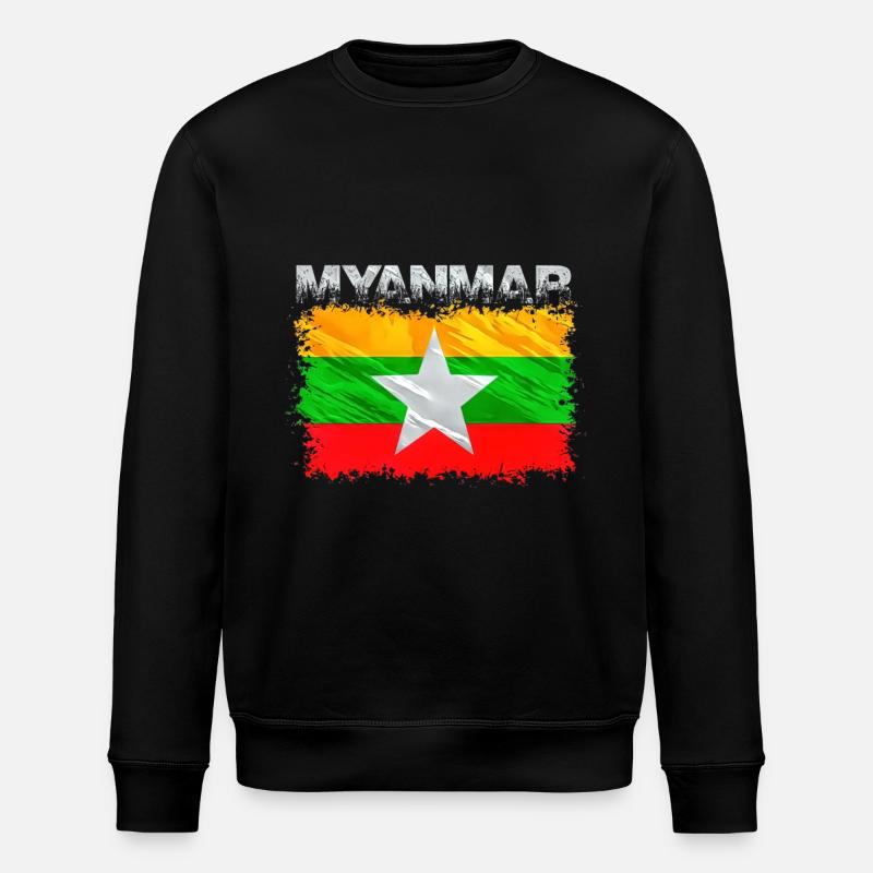Myanmar - Stanley/Stella ROLLER Unisex Organic Sweatshirt - black