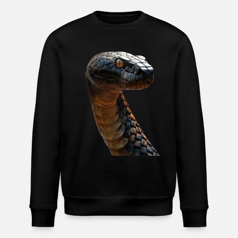 Cobra royal - Sweat bio ROLLER Stanley/Stella Unisexe - noir