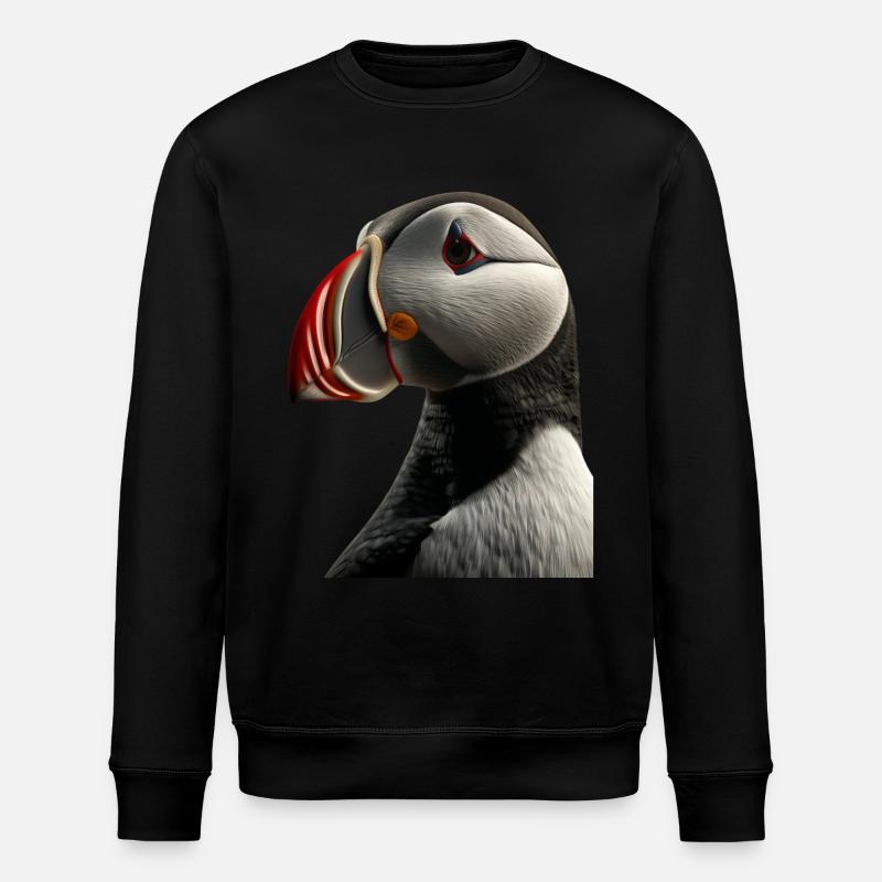 Macareux - Sweat bio ROLLER Stanley/Stella Unisexe - noir