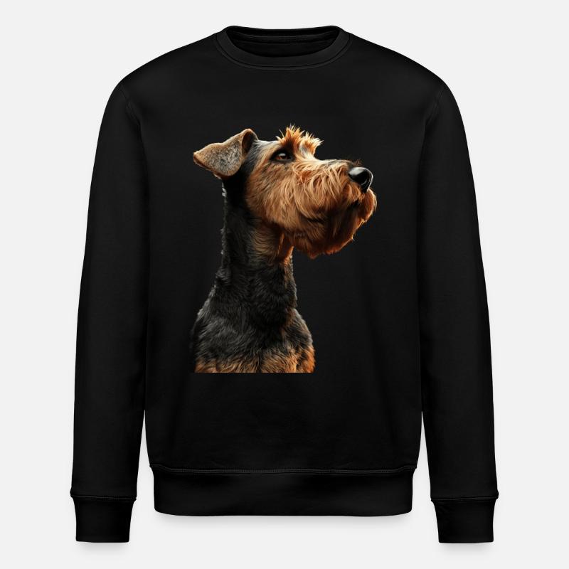 Airedale Terrier - Stanley/Stella Unisex Bio-Sweatshirt ROLLER - Schwarz