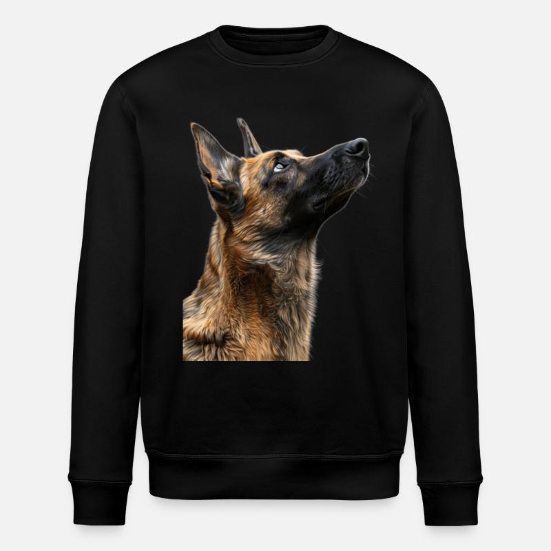 Belgischer Malinois - Stanley/Stella Unisex Bio-Sweatshirt ROLLER - Schwarz