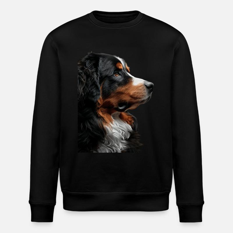 Berner Sennenhund - Stanley/Stella Unisex Bio-Sweatshirt ROLLER - Schwarz