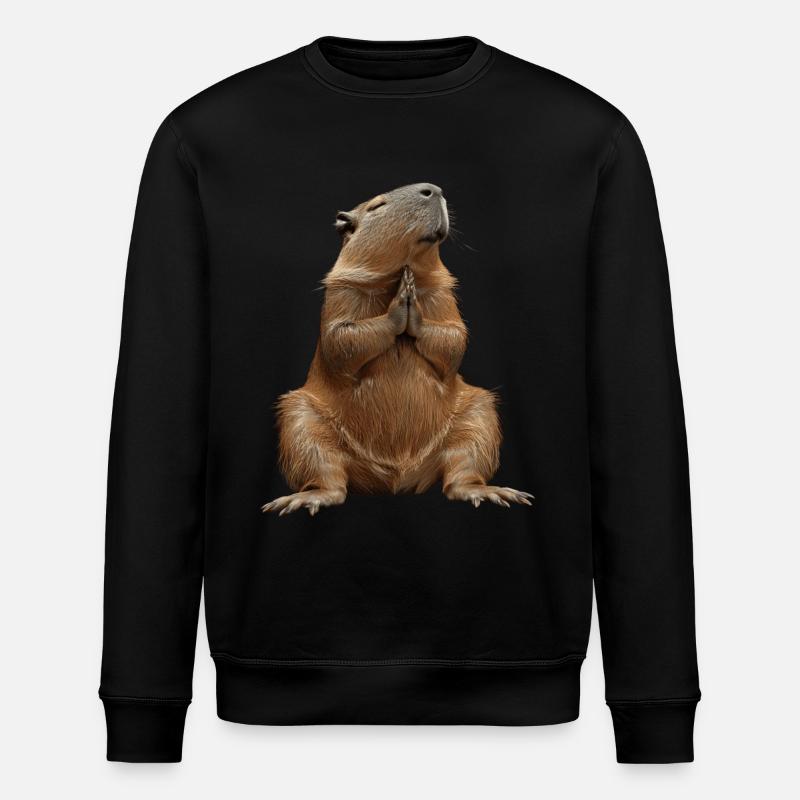 Wasserschwein - Stanley/Stella Unisex Bio-Sweatshirt ROLLER - Schwarz