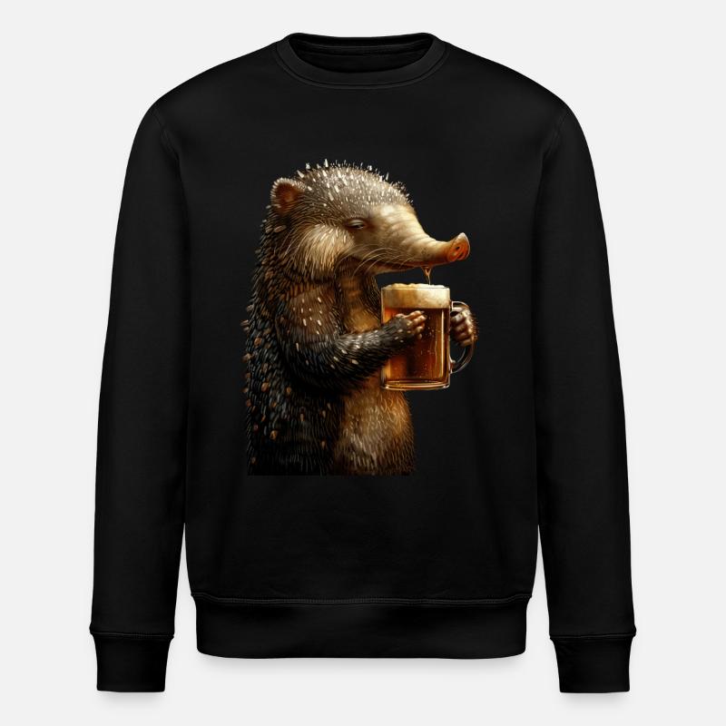 Ameisenbär - Stanley/Stella Unisex Bio-Sweatshirt ROLLER - Schwarz