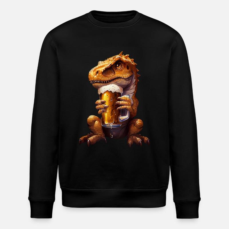 Dinosaurier - Stanley/Stella Unisex Bio-Sweatshirt ROLLER - Schwarz