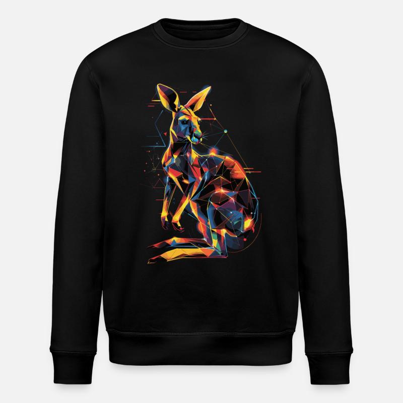 Kangaroo - Stanley/Stella ROLLER Unisex Organic Sweatshirt - black