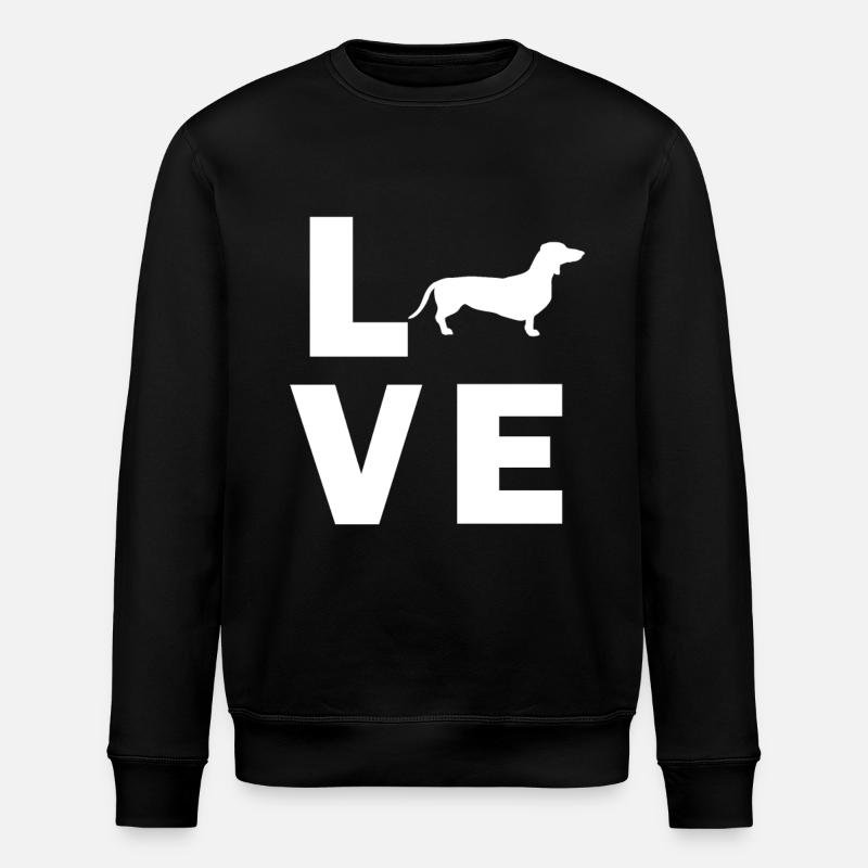 L'amour teckel - Sweat bio ROLLER Stanley/Stella Unisexe - noir