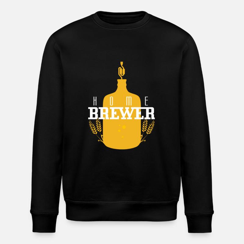 Hobby brewer logo - Stanley/Stella ROLLER Unisex Organic Sweatshirt - black