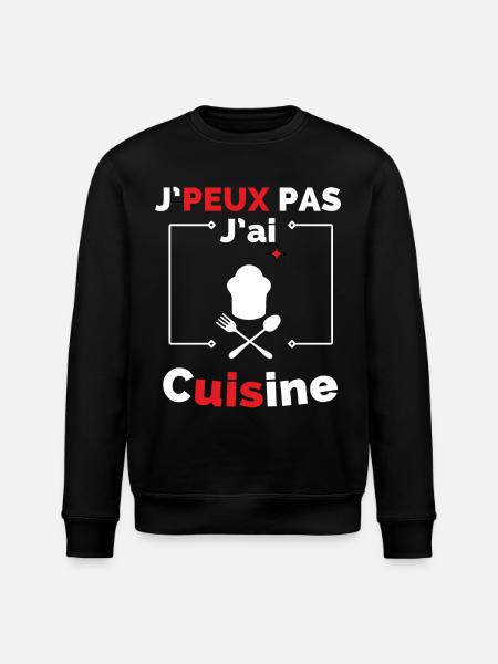 Ich kann nicht kochen - Stanley/Stella Unisex Bio-Sweatshirt ROLLER - Schwarz
