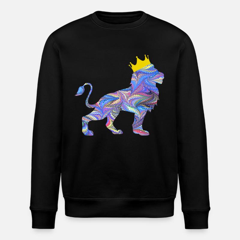 lion e 45 - Stanley/Stella ROLLER Unisex Organic Sweatshirt - black