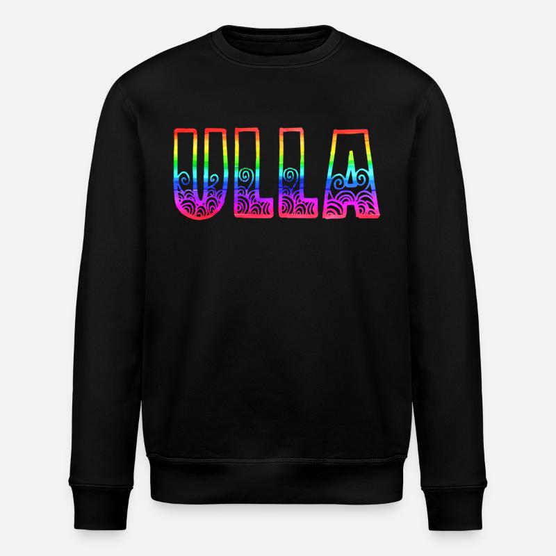 ulla rs rainbow - Stanley/Stella ROLLER Unisex Organic Sweatshirt - black