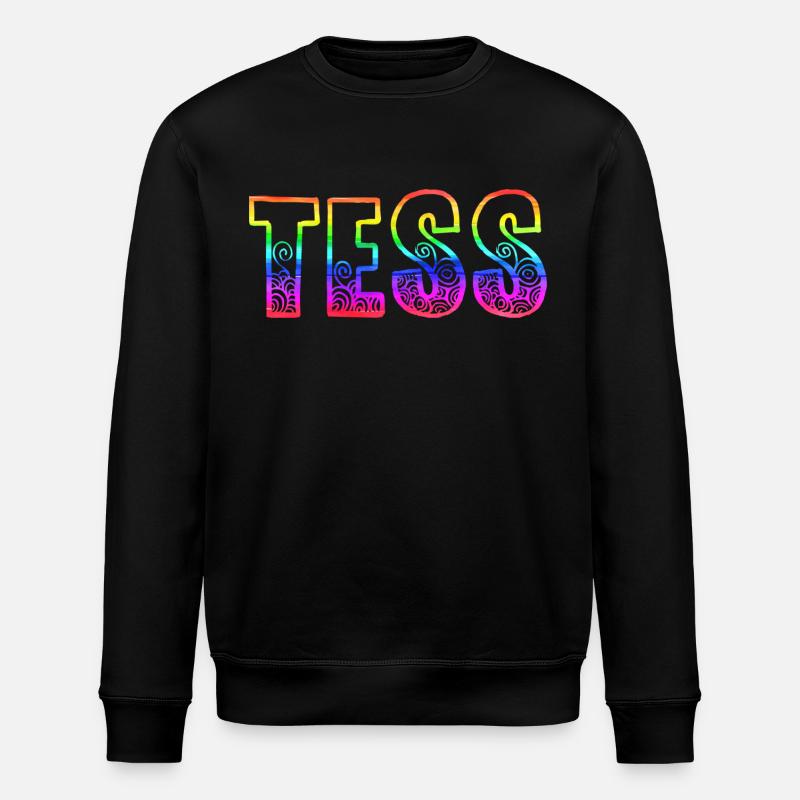 tess rs rainbow - Stanley/Stella ROLLER Unisex Organic Sweatshirt - black