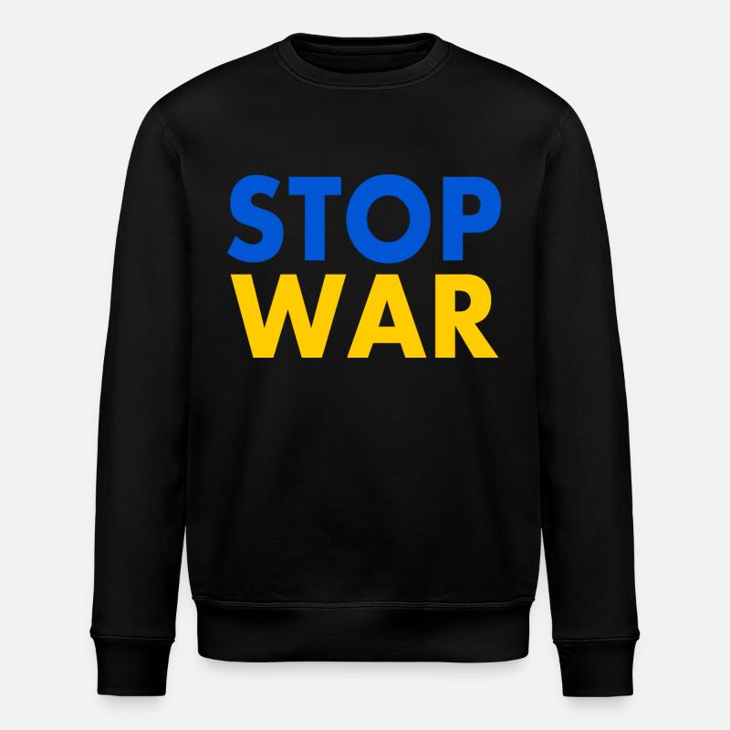 Stop war - Stanley/Stella ROLLER Unisex Organic Sweatshirt - black