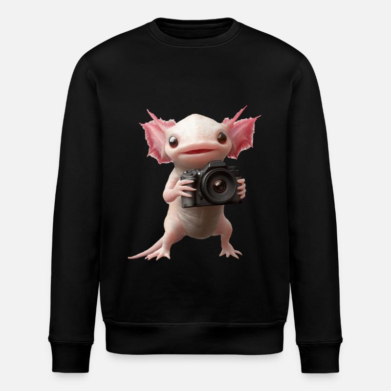 Axolotl - Stanley/Stella Unisex Bio-Sweatshirt ROLLER - Schwarz
