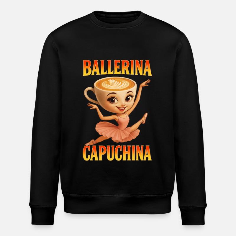 Ballerina Capuchina - Stanley/Stella Unisex Bio-Sweatshirt ROLLER - Schwarz