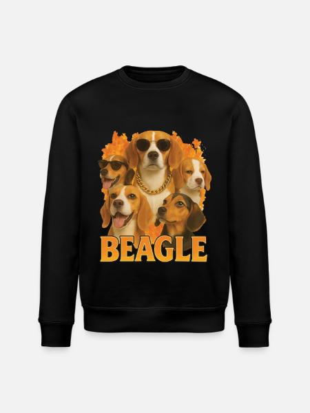 Beagle - Stanley/Stella Unisex Bio-Sweatshirt ROLLER - Schwarz
