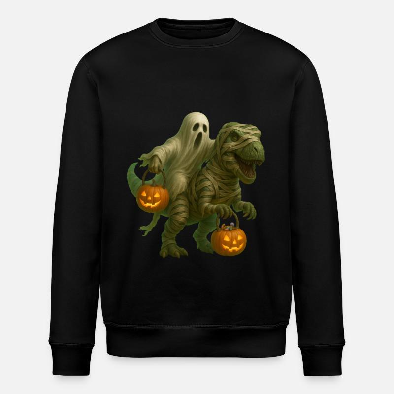 T-Rex - Stanley/Stella Unisex Bio-Sweatshirt ROLLER - Schwarz