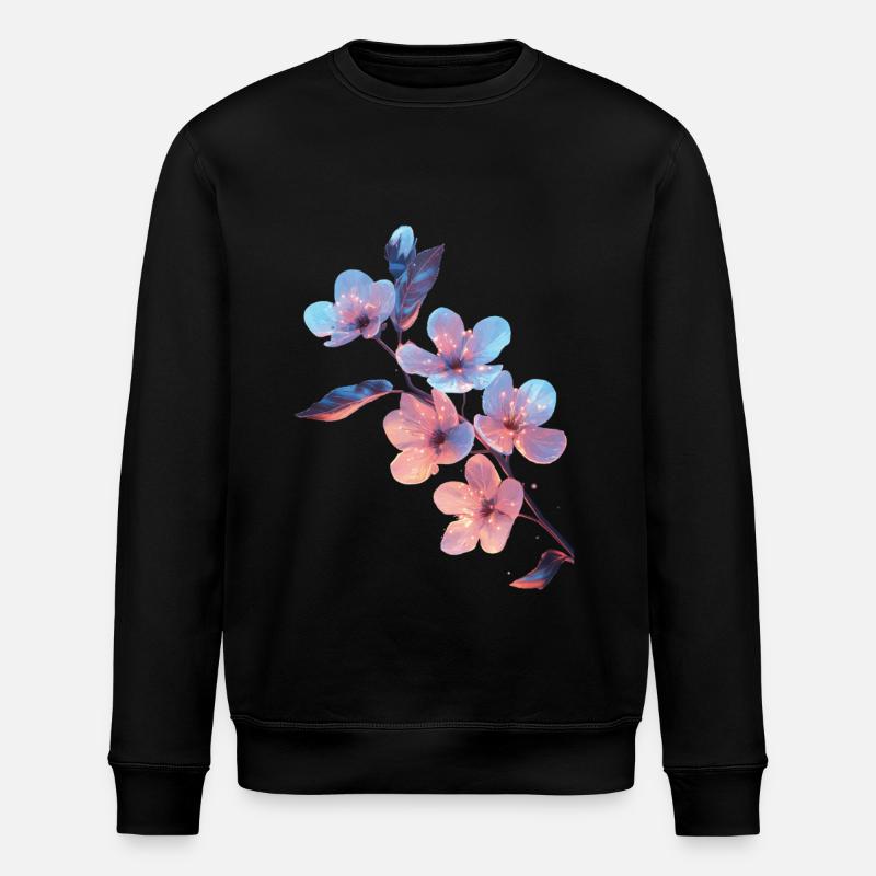 Pfirsichblüten - Stanley/Stella Unisex Bio-Sweatshirt ROLLER - Schwarz