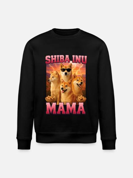 Shiba Inu - Stanley/Stella Unisex Bio-Sweatshirt ROLLER - Schwarz