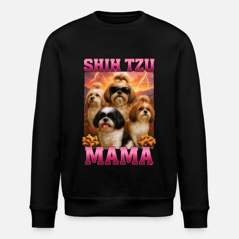 Shih Tzu - Stanley/Stella Unisex Bio-Sweatshirt ROLLER - Schwarz