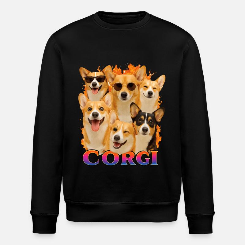 Corgi - Stanley/Stella Unisex Bio-Sweatshirt ROLLER - Schwarz