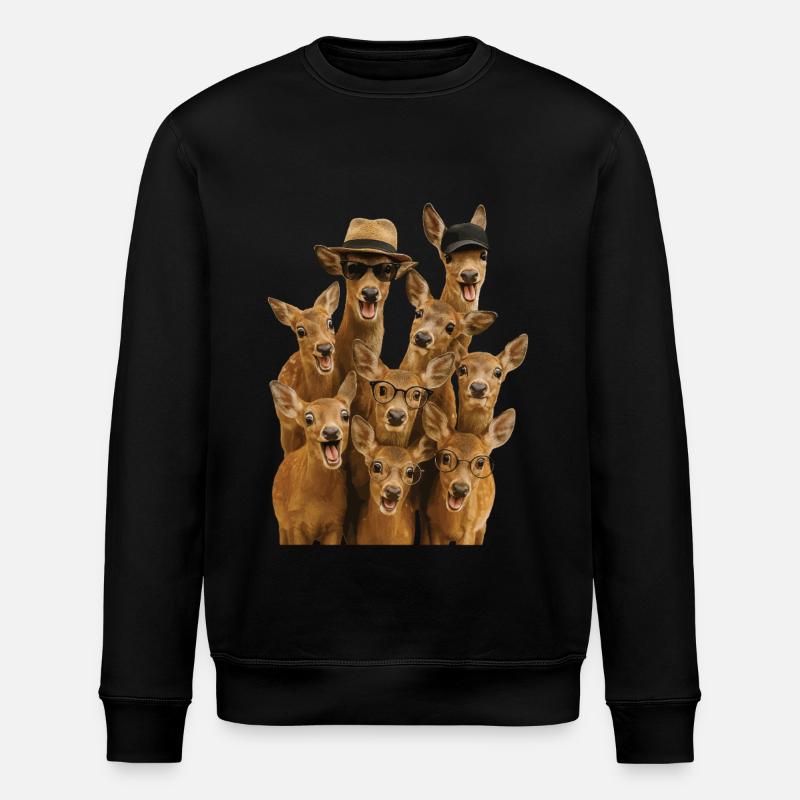 Reh - Stanley/Stella Unisex Bio-Sweatshirt ROLLER - Schwarz