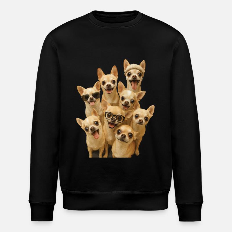 Chihuahua - Stanley/Stella Unisex Bio-Sweatshirt ROLLER - Schwarz