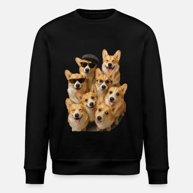 Corgi - Stanley/Stella Unisex Bio-Sweatshirt ROLLER - Schwarz