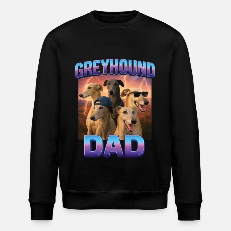 Windhund - Stanley/Stella Unisex Bio-Sweatshirt ROLLER - Schwarz