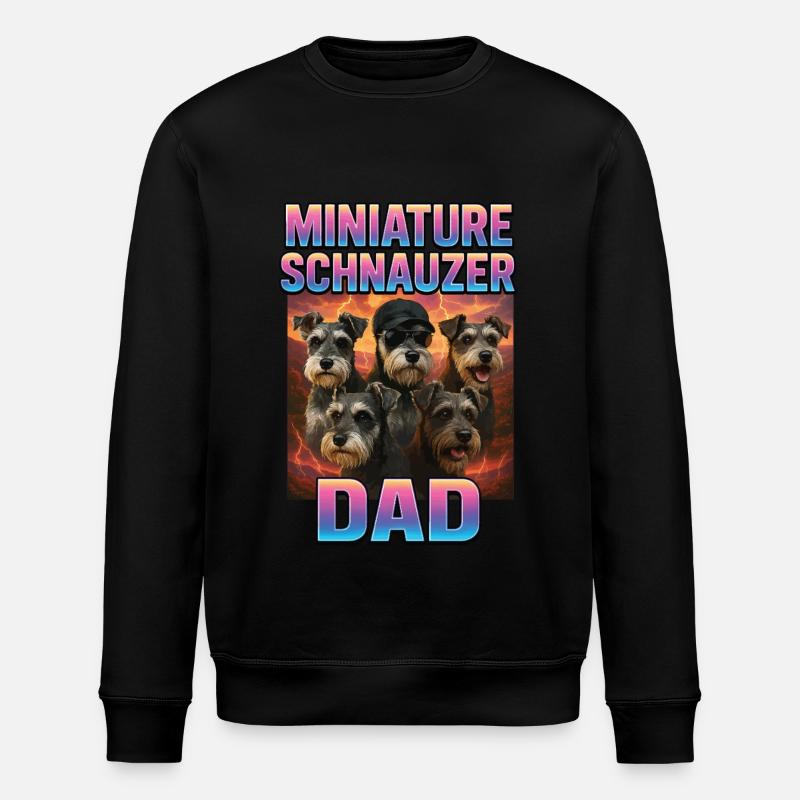 Zwergschnauzer - Stanley/Stella Unisex Bio-Sweatshirt ROLLER - Schwarz