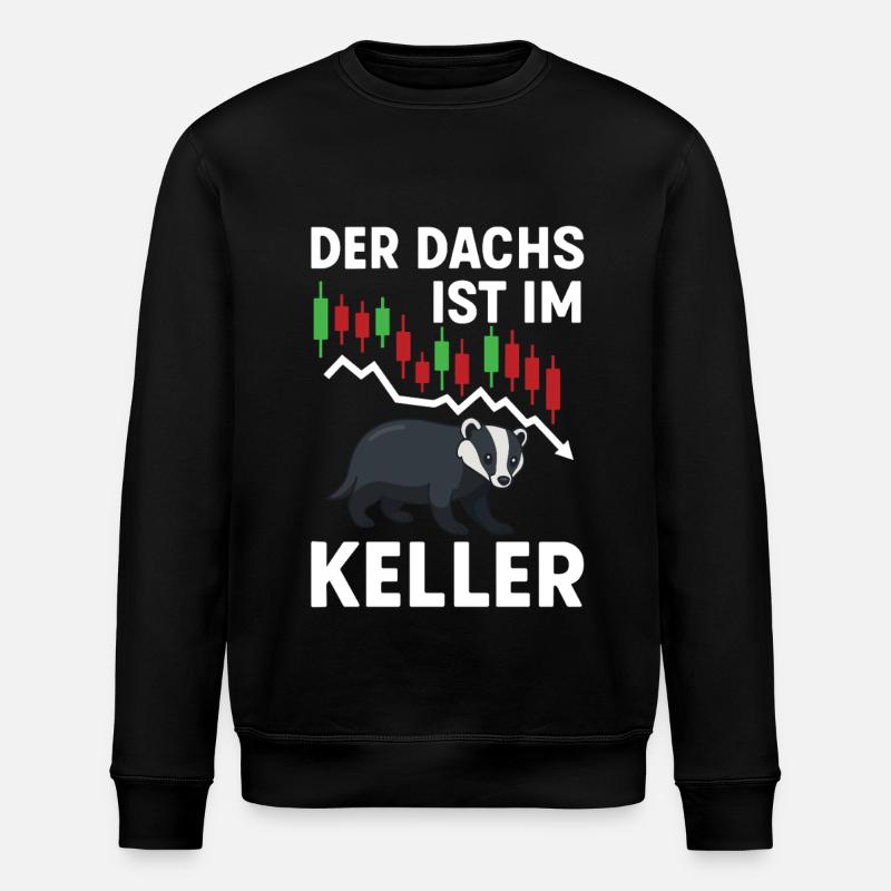 Aktien Rente Dividende Börse - Stanley/Stella Unisex Bio-Sweatshirt ROLLER - Schwarz