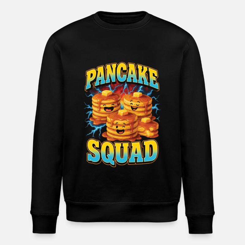 Pancake - Stanley/Stella ROLLER Unisex Organic Sweatshirt - black