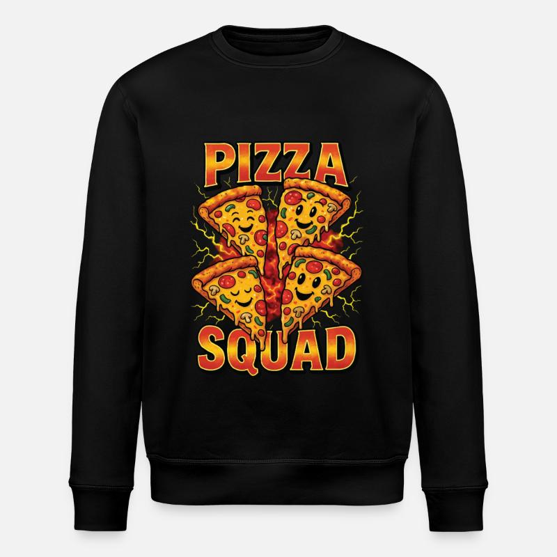 Pizza - Sweat bio ROLLER Stanley/Stella Unisexe - noir