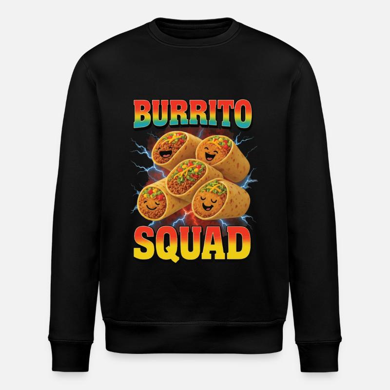 Burrito - Stanley/Stella Unisex Bio-Sweatshirt ROLLER - Schwarz