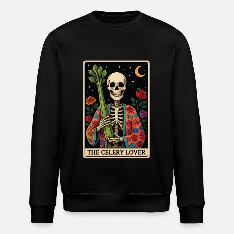 Tarot au céleri - Sweat bio ROLLER Stanley/Stella Unisexe - noir