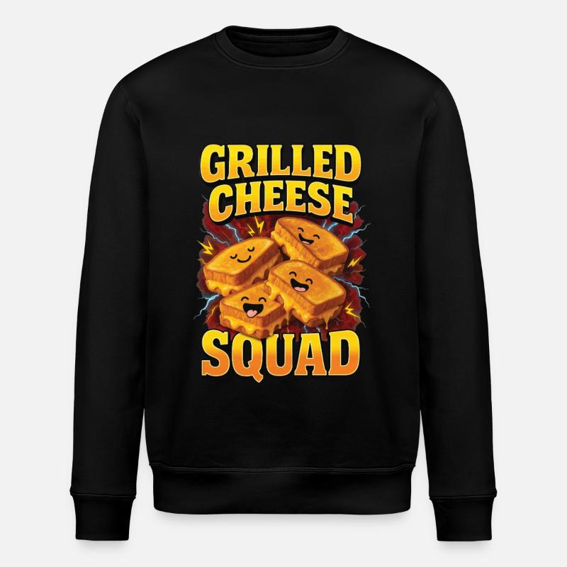 Gegrillter Käse - Stanley/Stella Unisex Bio-Sweatshirt ROLLER - Schwarz