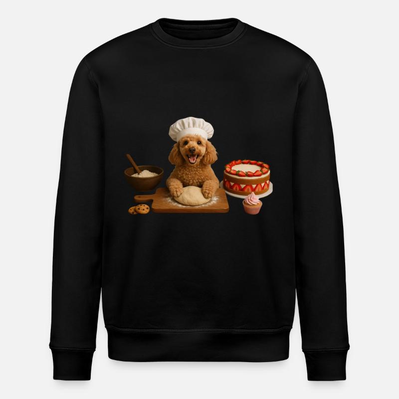 Caniche Gâteau Cuisson Biscuits - Sweat bio ROLLER Stanley/Stella Unisexe - noir