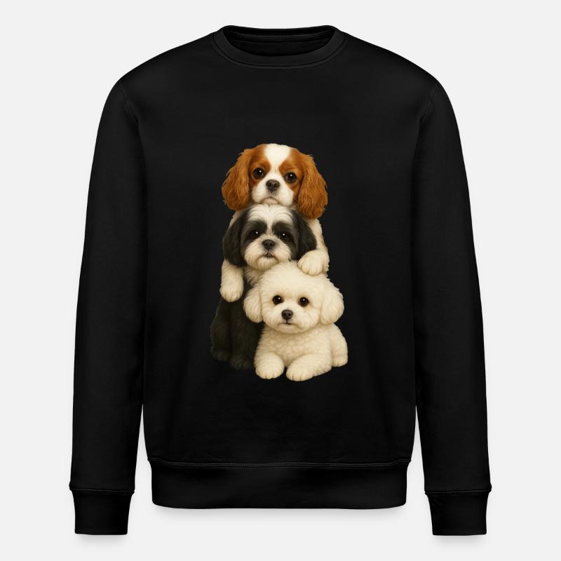 Chien Chiens Chiens mignons - Sweat bio ROLLER Stanley/Stella Unisexe - noir