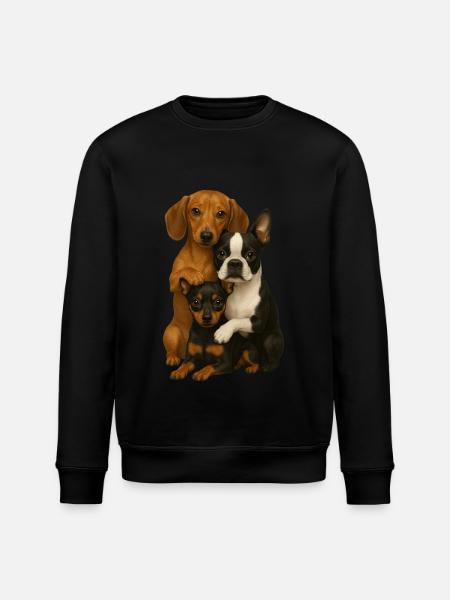 Chien Chiens Chiens mignons - Sweat bio ROLLER Stanley/Stella Unisexe - noir