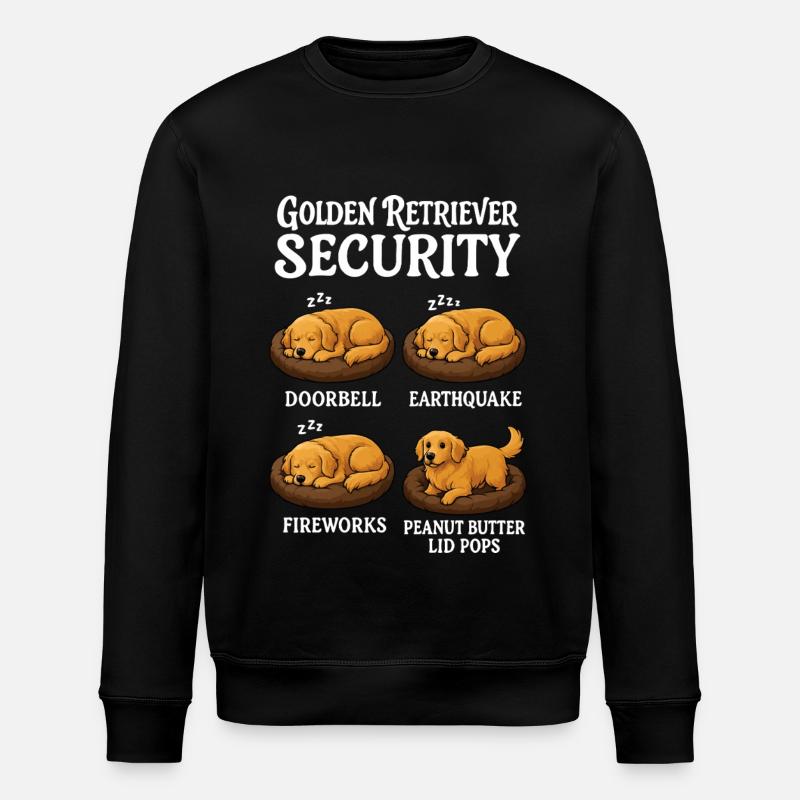 Golden Retriever - Stanley/Stella Unisex Bio-Sweatshirt ROLLER - Schwarz