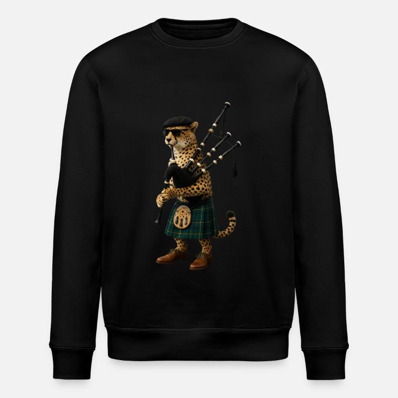 Gepard Dudelsack - Stanley/Stella Unisex Bio-Sweatshirt ROLLER - Schwarz