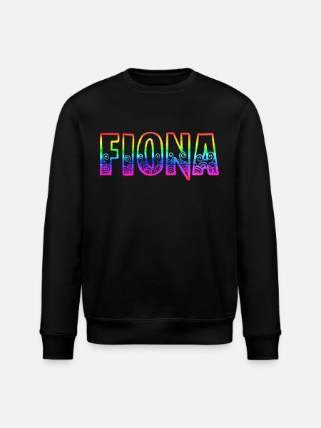 fiona rs regenbogen - Stanley/Stella Unisex Bio-Sweatshirt ROLLER - Schwarz
