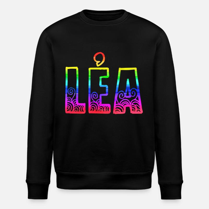 léa rs regenbogen - Stanley/Stella Unisex Bio-Sweatshirt ROLLER - Schwarz