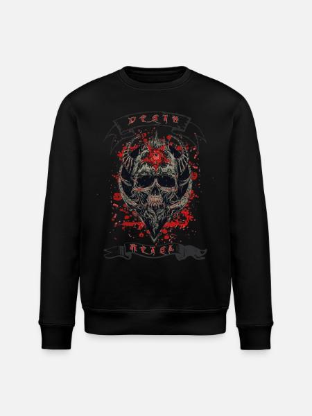 Death Metal Heavy Rock Music - Stanley/Stella ROLLER Unisex Organic Sweatshirt - black