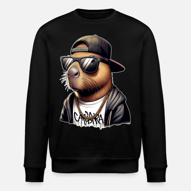 Capybara - Sweat bio ROLLER Stanley/Stella Unisexe - noir